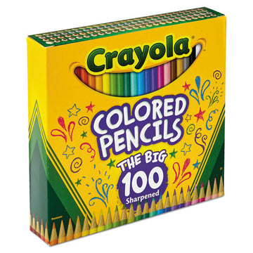 Crayola® Long-length Colored Pencil Set, 3.3 Mm, 2b (#1), Assorted Lead-barrel Colors, 100-pack freeshipping - TVN Wholesale